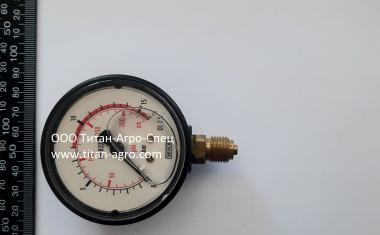 Манометр, 0-15 PSI, корпус 2”, 5”MPT, наполненый жидкостью. конусный